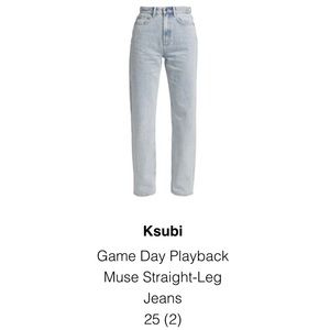 Ksubi Game Day Playback Muse Straight-Leg Jeans